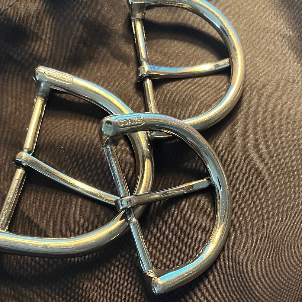 Coach Metallic Belt Buckle